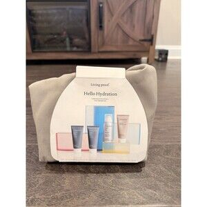 NEW Living Proof Hello Hydration 4 PC Discovery Hair Kit Shine & Hydration, NIB